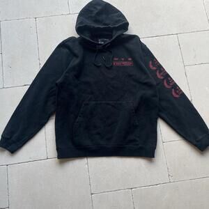 NEW Chicago Bulls Bleacher Report Black Red World Tour Hoodie LG